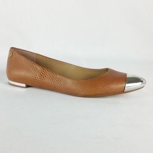 FINAL PRICE Ann Taylor Brown Leather Ballet Flats S11-22